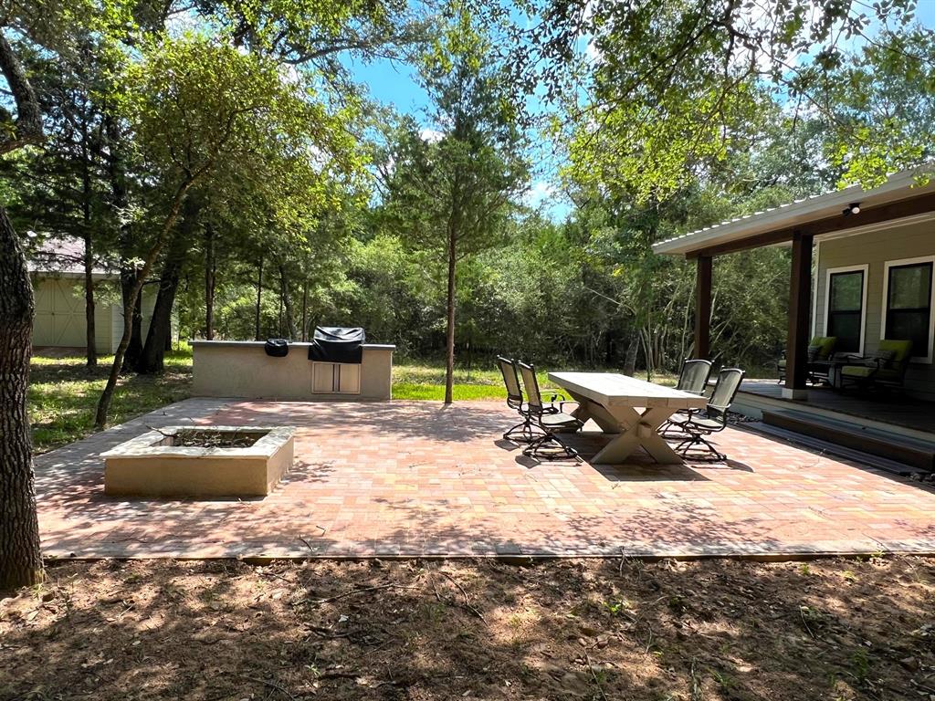 Back Porch, Firepit and Built-In Grill and Burner