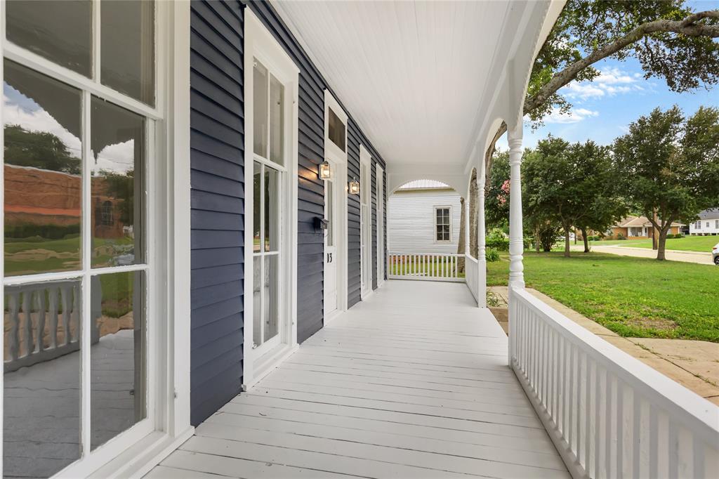 Front porch for relaxing on a hot summer day