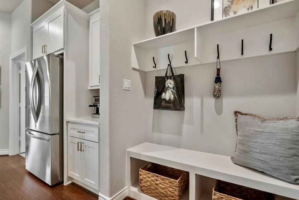 Perfect Mud Room to hang jackets near garage entrance