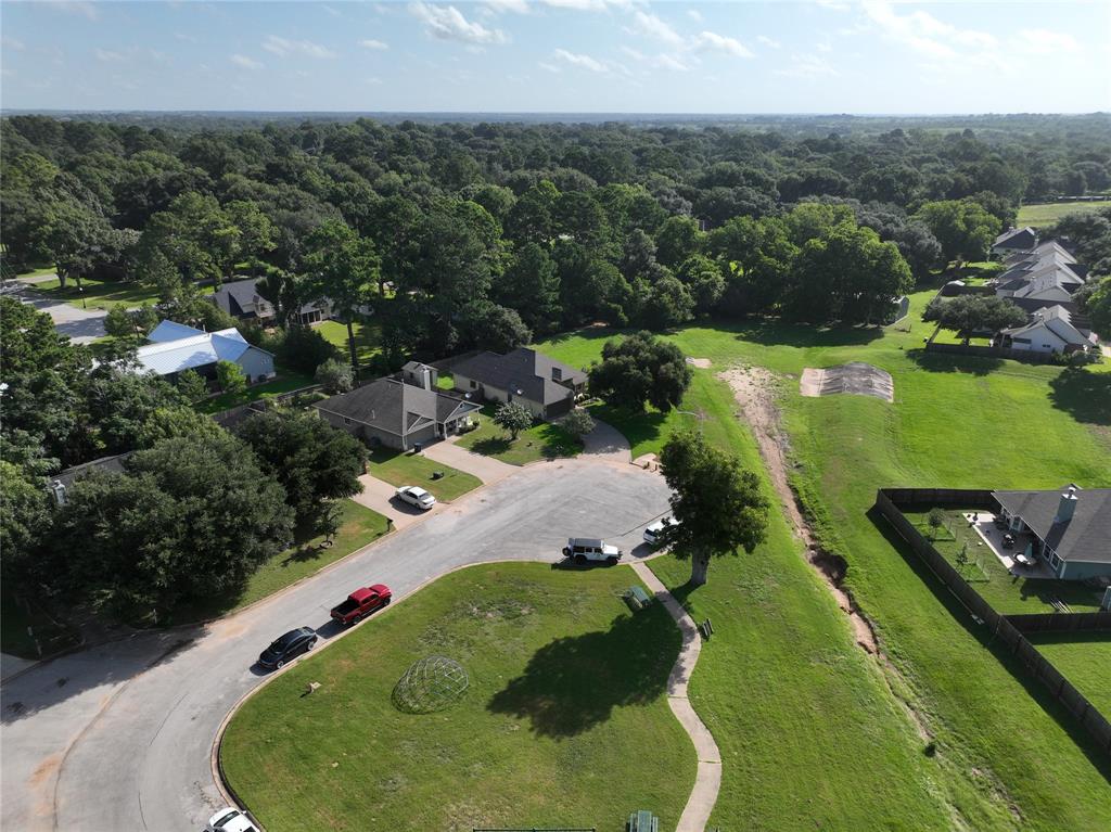 Aerial showing playground right across the street