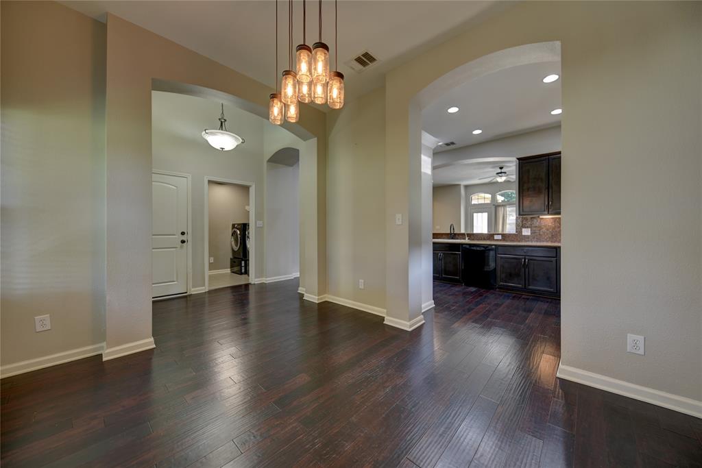 Dining looking into entry and kitchen