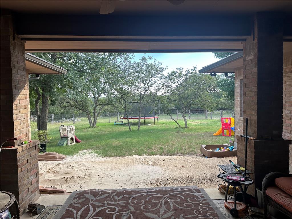 Backyard patio with fenced in yard (currently being re done)