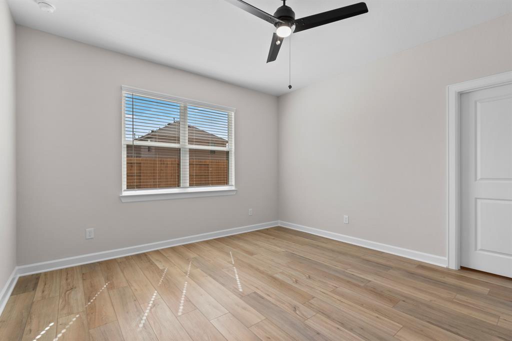 Primary bedroom with a walk-in closet!