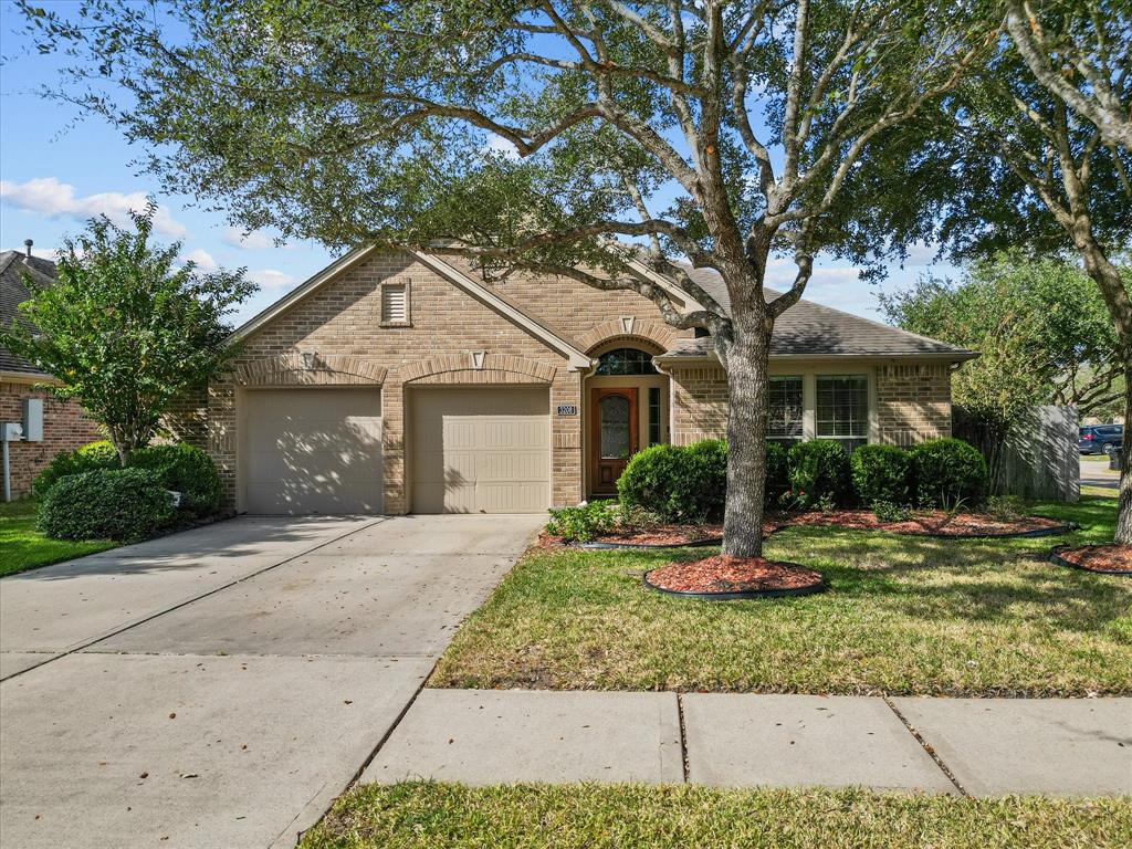 GREAT 1 STORY, PERRY OPEN FLOOR PLAN. WALLS AND TRIM FRESHLY PAINTED IN 2024 ON A CORNER LOT.  GRAND OPEN ENTRY THAT LEADS INTO A SPACIOUS AND OPEN LIVING ROOM/KITCHEN. KITCHEN FEATURES A LARGE ISLAND BAR AREA, CUSTOM BUILT SOLID WOOD CABINETS AND STAINLESS STEEL APPLIANCES. PERFECT FOR FAMILY AND ENTERTAINING. FLOOR TO CEILING WINDOWS AND 9 FOOT CEILINGS MAKE THIS HOME LIGHT AND BRIGHT. CLOSE TO SHOPPING AND DINING. ZONED TO HIGHLY RATED CCISD SCHOOL DISTRICT.