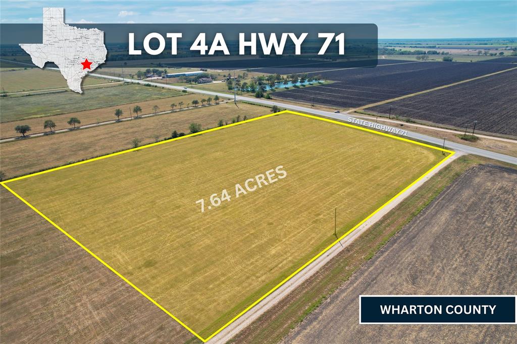 This PRIME acreage is perfectly situated on RURAL HWY 71(OVER 460 FEET of FRONTAGE)- Can be considered a HARD CORNER, access via HWY AND gravel entry side road. Under current AG Appraisal! The only thing missing is YOUR Ideas to turn this GORGEOUS property into ANYTHING YOU DESIRE from commercial to Recreational Ranch and more! So many individuals and Companies are pouring capital into the area for investments. Home and land sales are at record-breaking prices, with no end in sight for GROWTH! Winding and picturesque country roads. Cleared, Level, Open and easy to develop or build on. NO FLOOD. Electricity is available, water well and septic will need to be installed. This place is ready for your personal touch with endless possibilities!