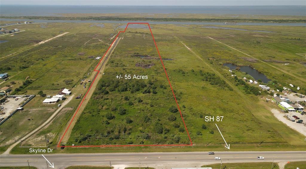 • Approximately 436 feet of frontage on State Highway 87
• Less than 1-mile from City of Crystal Beach
• Water frontage on the Intracoastal Waterway (ICW)
• Less than 0.7 miles from beach access
• Approximately 2,200’ from Waterways residential development
• Great location for bay house development or RV Park with close beach access
• Undeveloped, raw land
• Unrestricted
• FEMA insured