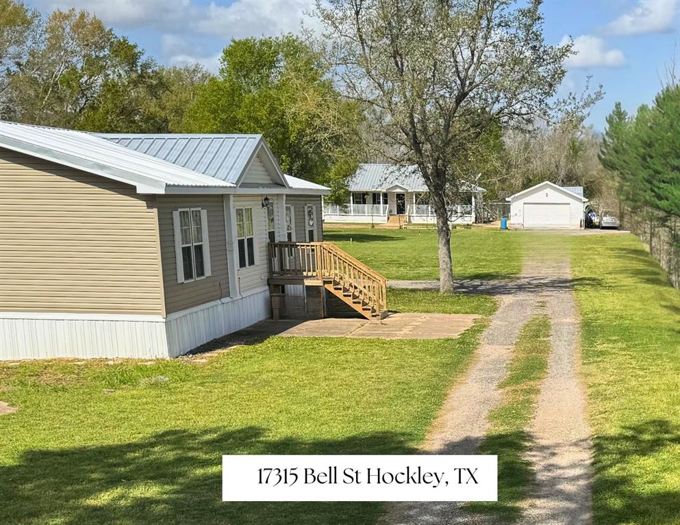 Welcome to your country retreat on 3 Unrestricted Acres – Waller, TX
Discover the perfect blend of country living and business potential with this versatile 3-acre property, ideal for residential or commercial use.
Property Features:
Both homes and garage have new metal roofs
Two Homesites – A  1,420 sq. ft. farmhouse with a spacious 54x13 ft. porch to enjoy stunning sunset views and 1,680 sq. ft. manufactured home
Ample Parking & Storage – Includes a 2-car carport, oversized 3-car garage pre-wired for an air compressor, and a large storage building with a covered entertaining area.
RV-Ready – Covered RV space with electric, sewage, and water hookups for added convenience.
Prime Location – Easy access to Highway 290, perfect for commuters, small business owners, or those seeking a peaceful retreat.
With no restrictions, this property offers endless opportunities—whether you're looking for a homestead, an investment, or a business venture. Schedule your showing today!