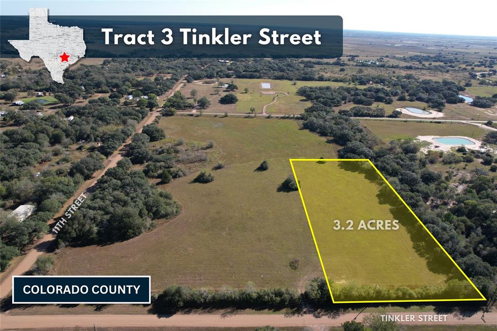 Welcome to the Peaceful Countryside where Small-Town living & magnificent SUNSETS welcome you HOME! Tucked away from the hustle & bustle of the big city, in the quaint & quiet country town of Rock Island TX you'll find this wonderful 3.2 acre Estate on a scenic rolling hill is surrounded by mature oak trees & teeming with wildlife like wild hogs, turkeys, & deer. Enjoy the MORNING VIEW over a steaming cup of coffee while watching nature unfold! NO HOA, & NO RESTRICTIONS mean peace of mind on your own private slice of heaven! Build your country getaway cabin, weekend headquarters, leisure ranch, custom DREAM home, or start a small farm, the possibilities are endless! Livestock & Animals welcome! Come find out why so many moving back to the Countryside LOVE to call Colorado County home! Additional tracts of land available, current AG appraised! Water service available at road, will need to have lines run, meter installed at buyer cost. verify with city of Rock Island.