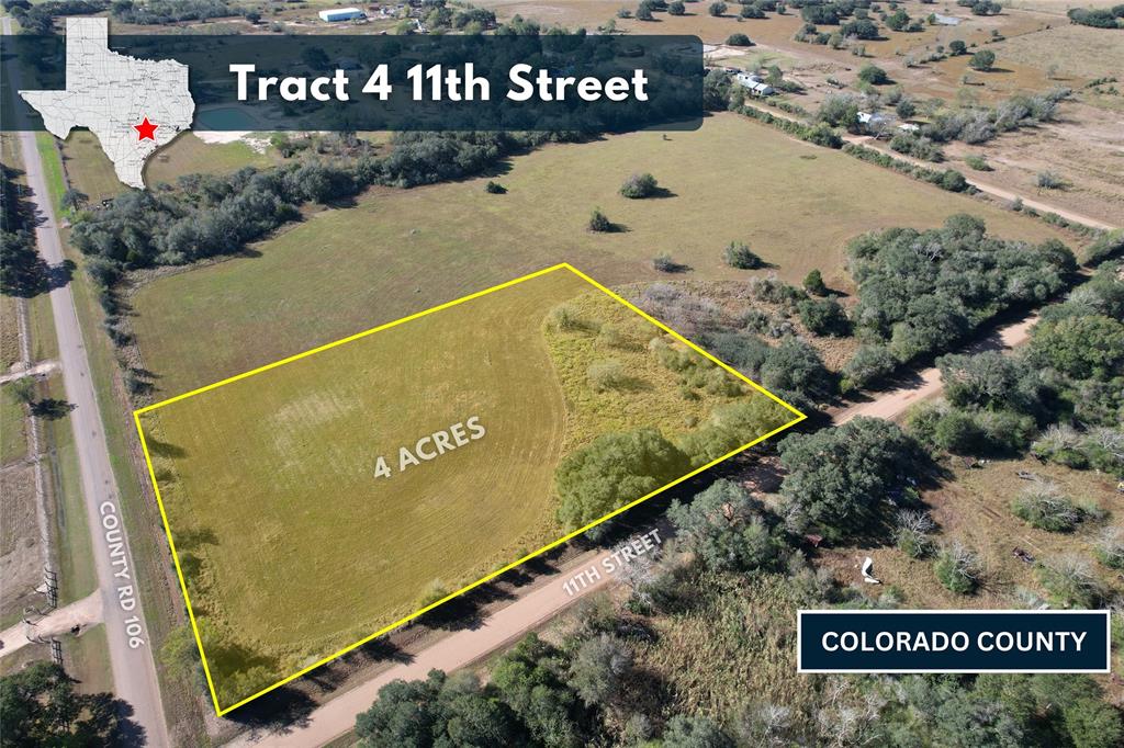 Welcome to the Peaceful Countryside where Small-Town living & magnificent SUNSETS welcome you HOME! Tucked away from the hustle & bustle of the big city, in the quaint & quiet country town of Rock Island TX you'll find this wonderful 4 acre Estate on a scenic rolling hill is surrounded by mature oak trees & teeming with wildlife like wild hogs, turkeys, & deer. Enjoy the MORNING VIEW over a steaming cup of coffee while watching nature unfold! NO HOA, & NO RESTRICTIONS mean peace of mind on your own private slice of heaven! Build your country getaway cabin, weekend headquarters, leisure ranch, custom DREAM home, or start a small farm, the possibilities are endless! Livestock & Animals welcome! Come find out why so many moving back to the Countryside LOVE to call Colorado County home! Additional tracts of land available, current AG appraised! Water service available at road, will need to have lines run, meter installed at buyer cost. verify with city of Rock Island.