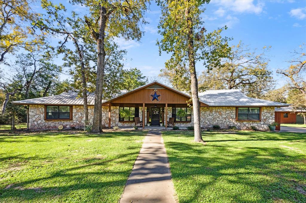 Welcome to 155 Oakwoods Drive in Bellville, TX—a delightful escape where comfort meets adventure! This 3,300 square foot home sits on a generous 2.694 acre lot, offering 3 bedrooms & 3 bathrooms for all your relaxation needs. Inside, you'll find a kitchen with sleek granite counters, perfect for whipping up your favorite dishes. The stone fireplace is the heart of the home, ready to warm up chilly evenings with its rustic charm. Need a quiet spot to focus? The home office/second living space is your go-to for productivity. Step outside to your deck where you can enjoy a morning brew while taking in the peaceful wooded seclusion. If you're feeling adventurous, explore the trails winding through your personal forest retreat. The detached garage provides ample room for all your toys and tools. And for ultimate relaxation, the hot tub is perfect for unwinding under the stars. Whether you're hosting friends or seeking a peaceful retreat, this place is ready to welcome you with open arms.