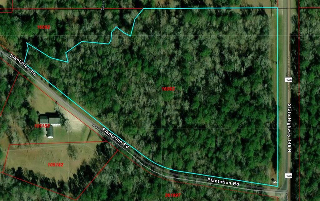 PERFECT HOMESTEAD/HUNTING ON 14.52 AC! Property is heavily wooded with a creek on the western boundary. Approximately 800 ft of road frontage on ST Highway 146 and 1300 ft of road frontage on County Road 2132.