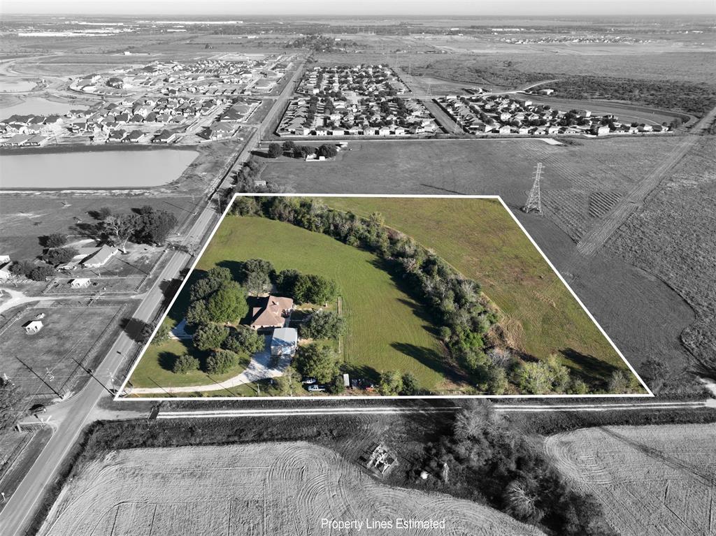 Fantastic commercial opportunity in rapidly growing Hockley! With ~732 feet of Warren Ranch road frontage and 10 +/- unrestricted acres, the possibilities are endless. Surrounding Jubilee and The Grand Prairie communities are expected to bring in 10,800 homes, creating a significant need for retail centers, gas stations, service businesses and more. Harris County MTFP shows proposed plans for Mound road extension, making this a prime corner location for any commercial venture. This tract is directly north of Warren Ranch/Katy Prairie Preserve. This property also boasts a well-maintained 4 bed/2 bath home with inground pool and a 30x40 metal building on slab. Pictures of home interior available by request. Wood burning stove in house excluded. Portable building north of house does not convey. Don't miss out on this prime location! Additional 10-acre tract available directly north. See MLS #82219132.