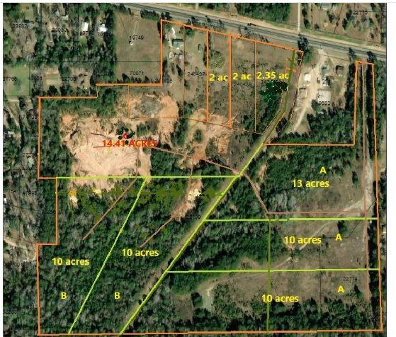 UNRESTRICTED 10 ACRES WITH ENTRANCE ON US HWY 190E