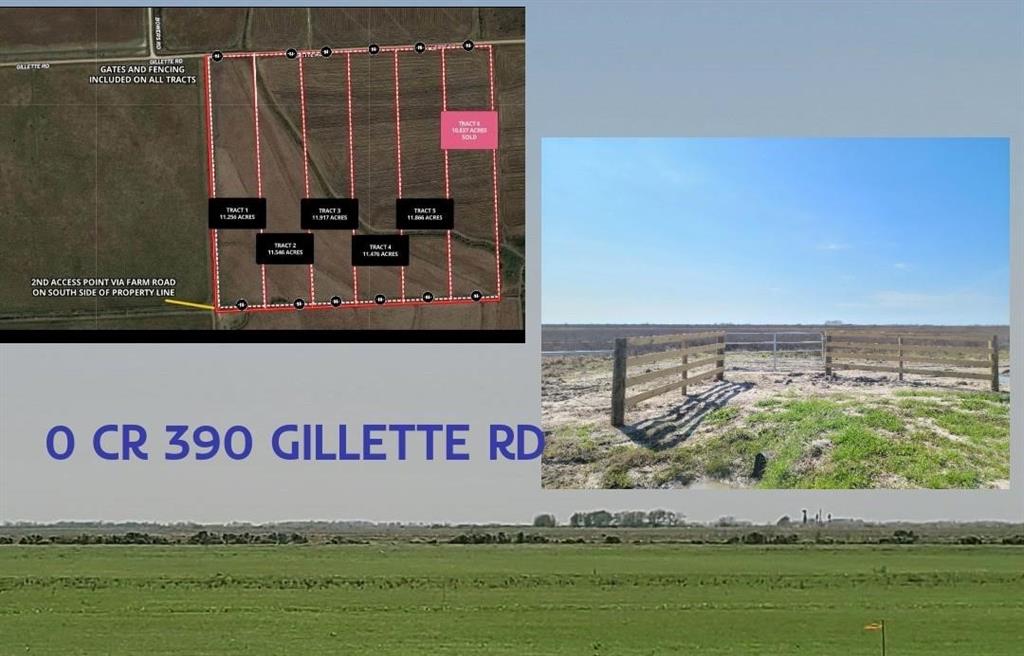 11.866 acres with NO RESTRICTIONS & NO FLOODZONE!  Absolutely a clean slate ready for your designs and ideas. Mini Ranch ready with New fence, New Electric, Survey & Gated entrance. Located off of FM 1095 in the Collegeport- Wadsworth area. Privacy at its best with wildlife such as Deer & Hog or Duck & goose hunting just a couple miles away at Mad Island Wildlife Management area. Perfect for a home site, Getaway cabin or Land Investment. Cabin, Rv & Mobile homes welcome! Centrally Located perfect with less then 10  minutes drive to excellent fishing areas with Palacios, Collegeport or Matagorda. 2 additional TRACTS AVAILABLE OF 11.2 acres up to 11.9 next to each other.  Located in an IDEAL area close to ALL MAJOR & FUTURE PLANTS for RV resort or Mini Cabin Resort!