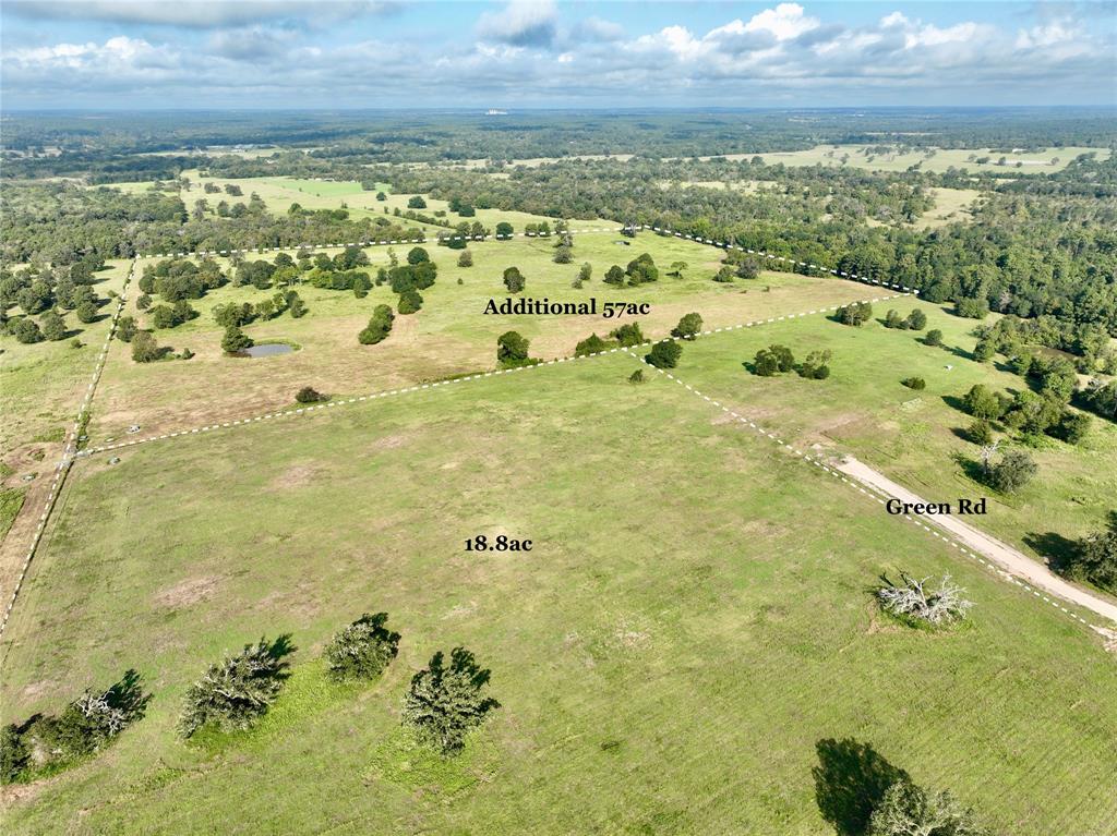 This ±75-acre property is located in Richards, Texas, in Grimes County. The land features a pond, scattered trees, and has historically been used for grazing and hay production. Currently under agricultural tax valuation. Access is provided via Green Road and a private dirt/gravel road easement.

Light deed restrictions are in place, shared with neighboring properties to maintain the area's aesthetic and integrity. The property is suitable for both residential and agricultural use. A new survey will be required for the transaction.

For buyers interested in a smaller tract the property is being offered either as the ±18.8-acre parcel or as the complete ±75-acre tract.