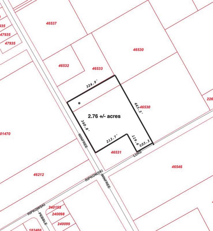 Prime opportunity in Downtown Dayton. 2.76 +/- acres with 361' +/- of frontage off FM 1409. The entire tract of 9.6 acres is available.