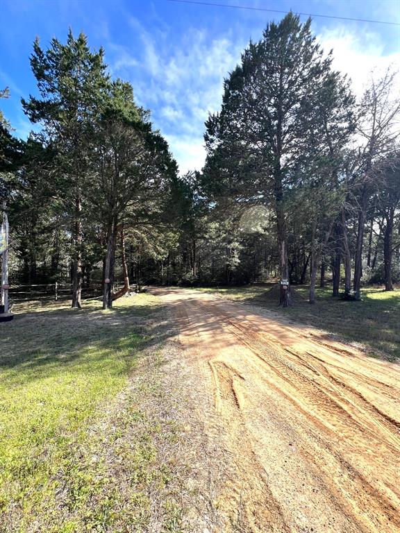 Nestled within the Cedarcrest development in Colorado County, this exceptional 10 acre wooded property offers both privacy and potential. A 1 bedroom, plus extra room that could be a 2nd bedroom, 1 bath bunkhouse provides a temporary retreat while you build your dream home or barndominium. The property features 2 outbuildings for ample storage, along with a recently installed driveway for easy access.  Essential utilities including a water well, septic system, and power are already in place. The bunkhouse requires renovation or removal, allowing you to customize the space to your vision. Don't miss this rare opportunity.  Call today to schedule your private tour! DO NOT ENTER THE PROPERTY WITHOUT AN APPOINTMENT AND ACCOMPANIED BY A REALTOR.