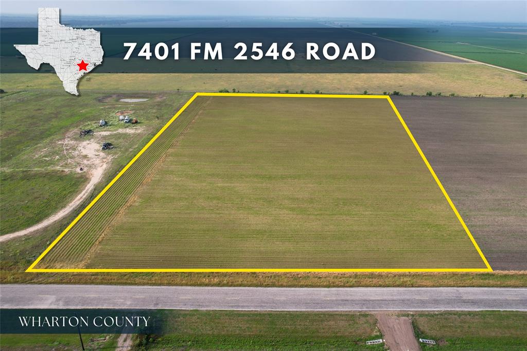 Fm-2546 El Campo, Texas Come make this BEAUTIFUL piece of TEXAS countryside yours! 8 PRIME acres UNRESTRICTED, and under current AG APPRAISAL! Perfectly situated on FM 2546 near HWY 71 with direct access to I69 and El Campo. Minutes from the big city and miles away from the bustle! Surrounded by undeveloped and peaceful large acreage lands. Build your country getaway cabin, weekend headquarters, leisure ranch, custom DREAM home, start a small farm, raise animals, possibilities are endless! Approximately 430 feet of FM paved road frontage access and fertile soils make this the perfect spot for your vision to come life! NO FLOOD, NO RESTRICTIONS AND NO HOA! Come Experience the Countryside enveloped in serenity & beckoning you to a slower pace of life… Electricity is available, water well and septic will need to be installed.