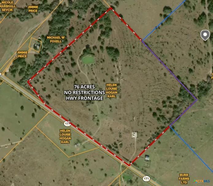 Exceptional opportunity available in highly desirable Lavaca Co. Whether you’re looking to start a working ranch, build your dream home, create a hunting retreat or enjoy recreational weekends away from the city. Easy highway access, a central location,&  beautiful natural features, it's Texas land at its best. 76-acre tract is ideally positioned less than 30 minutes from Yoakum, Hallettsville, Edna, & Victoria & under 2 hours from major metro areas Houston, Austin, San Antonio, & Corpus Christi; peaceful country living w convenient access to city amenities. Cell tower on-site w separate entrance (potential income or utility benefit). The stock pond is ideal for livestock or recreation. A variety of large century-old oak trees provide shade & beauty. Square-shaped tract is highly efficient for high fencing, perfect for exotic game. Gently rolling terrain, open pastures, scattered mature oaks,  & abundant wildlife. Quiet country setting yet minutes from shopping, healthcare, and dining.