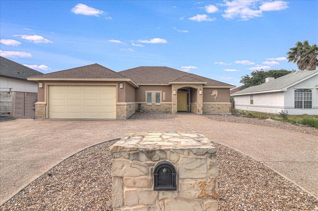 13982 Jacktar Street Corpus Christi, Texas Assumable 3.125% FHA Loan! Luxurious Island home featuring tile flooring and granite counters throughout, 3 bedrooms, 2.5 baths, room for a boat and RV, new Trane HVAC (July 2023), split bedroom floorplan, 2 dining areas, open concept, and gourmet kitchen with high-end stainless-steel appliances, a 6-burner JennAir gas stove, vent hood with heat lamp, JennAir dishwasher, wine fridge, and microwave. Primary bath has a huge walk-in rainfall shower, dual vanities, and large custom walk-in closet. Low maintenance yard! Conveniently located minutes from the beach, boat ramps, Billish Park, and the Whitecap NPI development, only 15 minutes from NAS Corpus Christi, CCAD, and Texas A&M Corpus Christi, and about 30 minutes from Valero, CITGO, Flint Hills, Corpus Christi Int’l Airport, Port of Corpus Christi, and downtown. Zoned for the desirable Flour Bluff ISD! Ask about assumable FHA loan at 3.125% for qualified buyers and investors! Bring all offers! Call to see this home before it is gone!