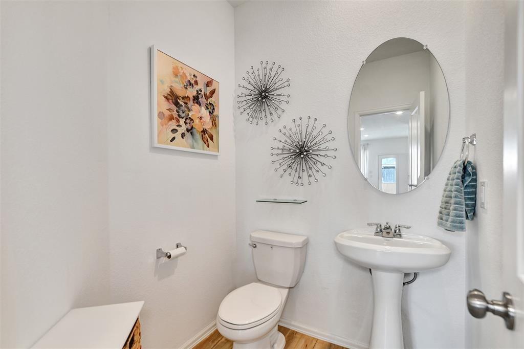 Half bath located downstairs