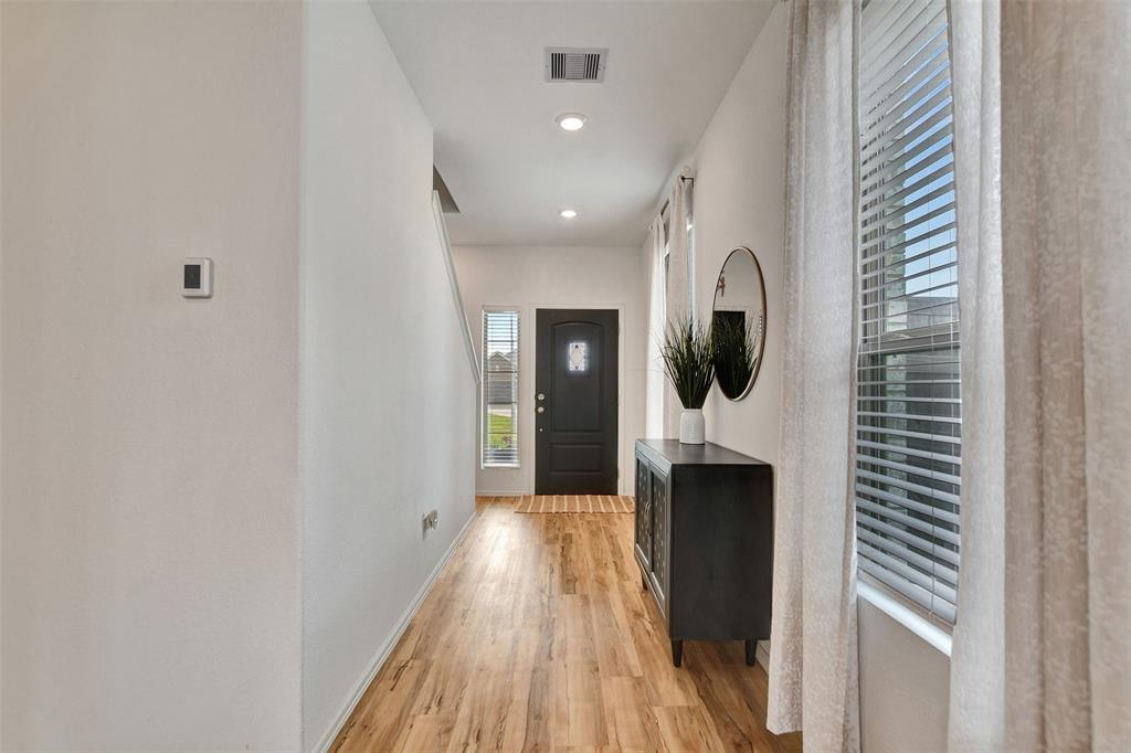 Stylish front door with window that conveniently opens