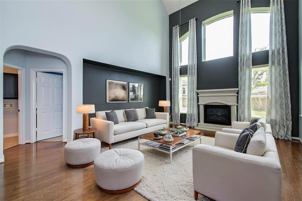Gorgeous high ceiling living area