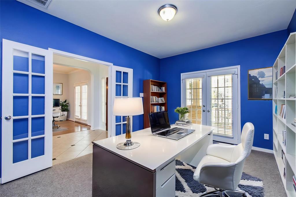 Home office located on 1st floor