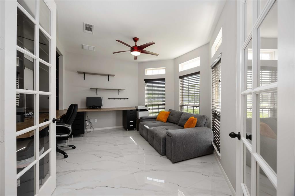 Study/office with French doors