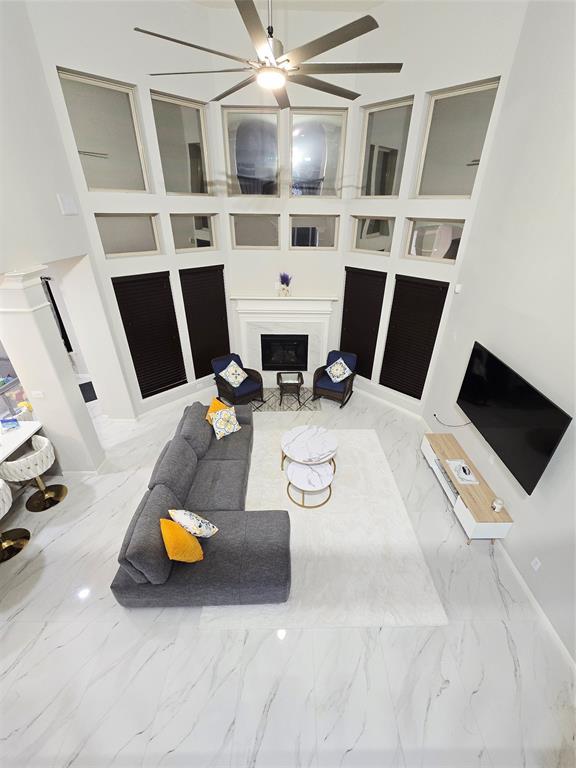 Family room from upstairs