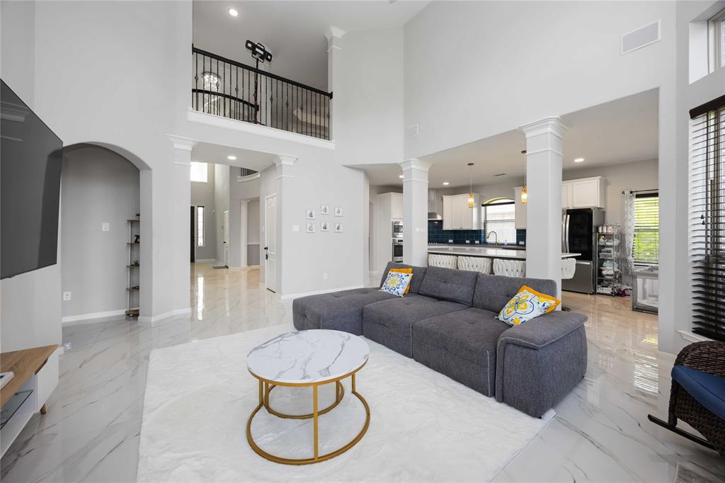 View from the Family room toward the front entrance