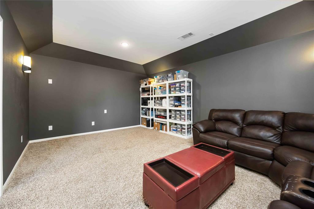Media room ready for a projector